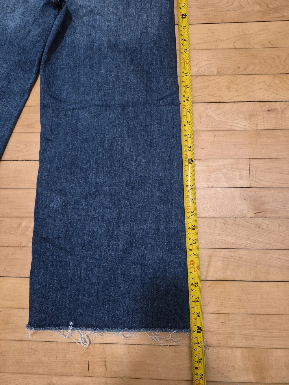 Citizens Of Humanity Wide Leg Ankle Jeans in Dark Blue Wash - Picture 11 of 14